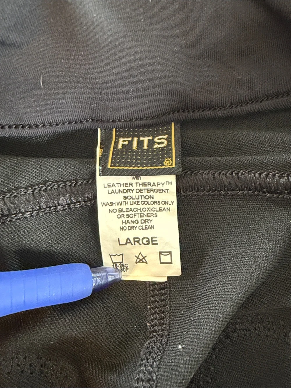 FITS PerforMAX Black Full Seat Riding Breeches - Picture 8 of 9